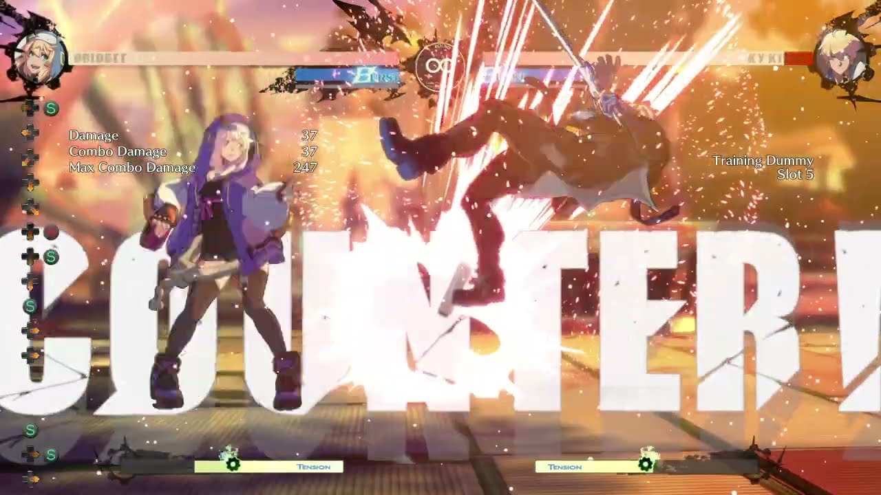 Bridget Roger Dive combo #ggst_br #guiltygear #strive #combos #ggst #shorts  