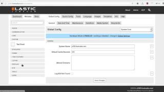 Admin Control Panel - Left Side Menu