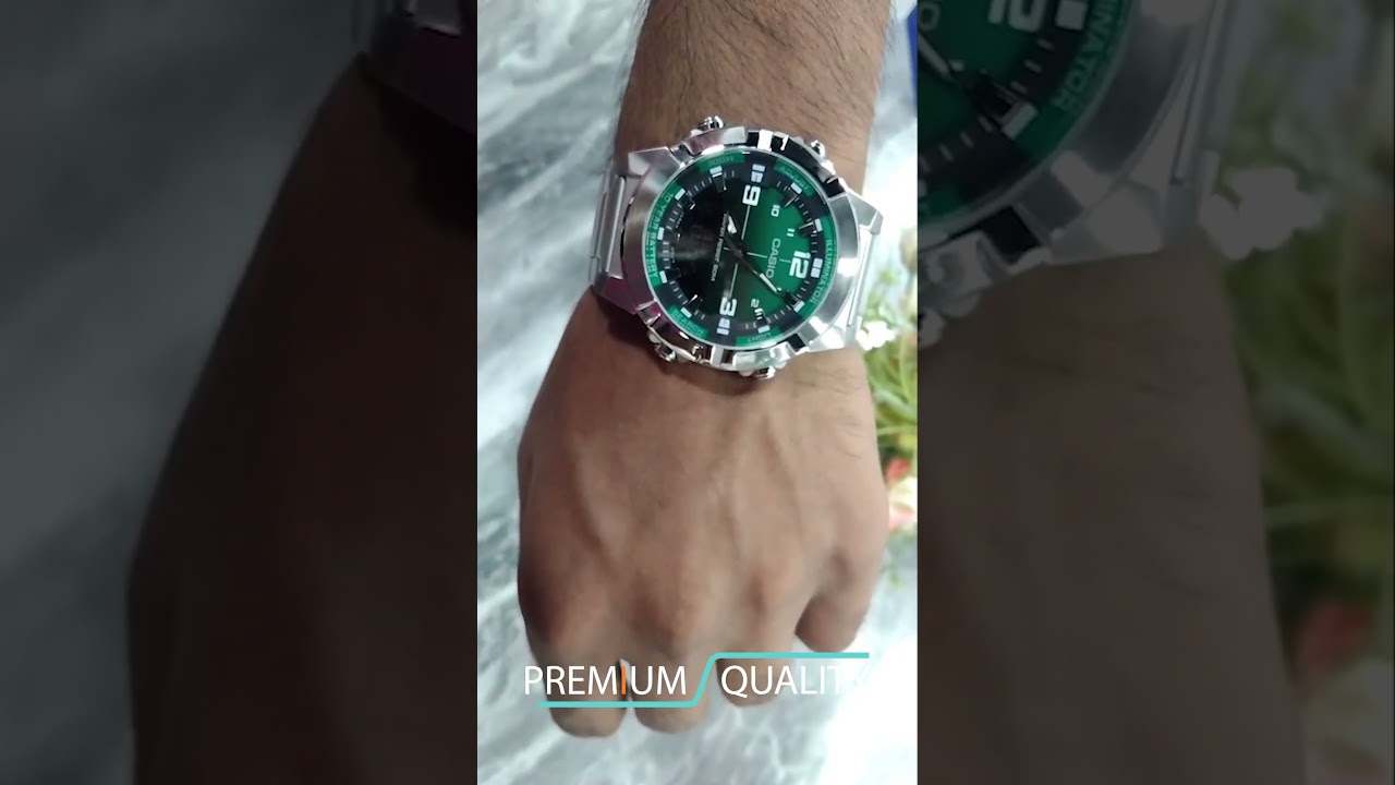 CASIO AMW 870DA 3AVDF Men’s Analog & Digital Green Dial Watch