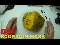 DIY Mortal Kombat Scorpion Mask - Cardboard Cosplay