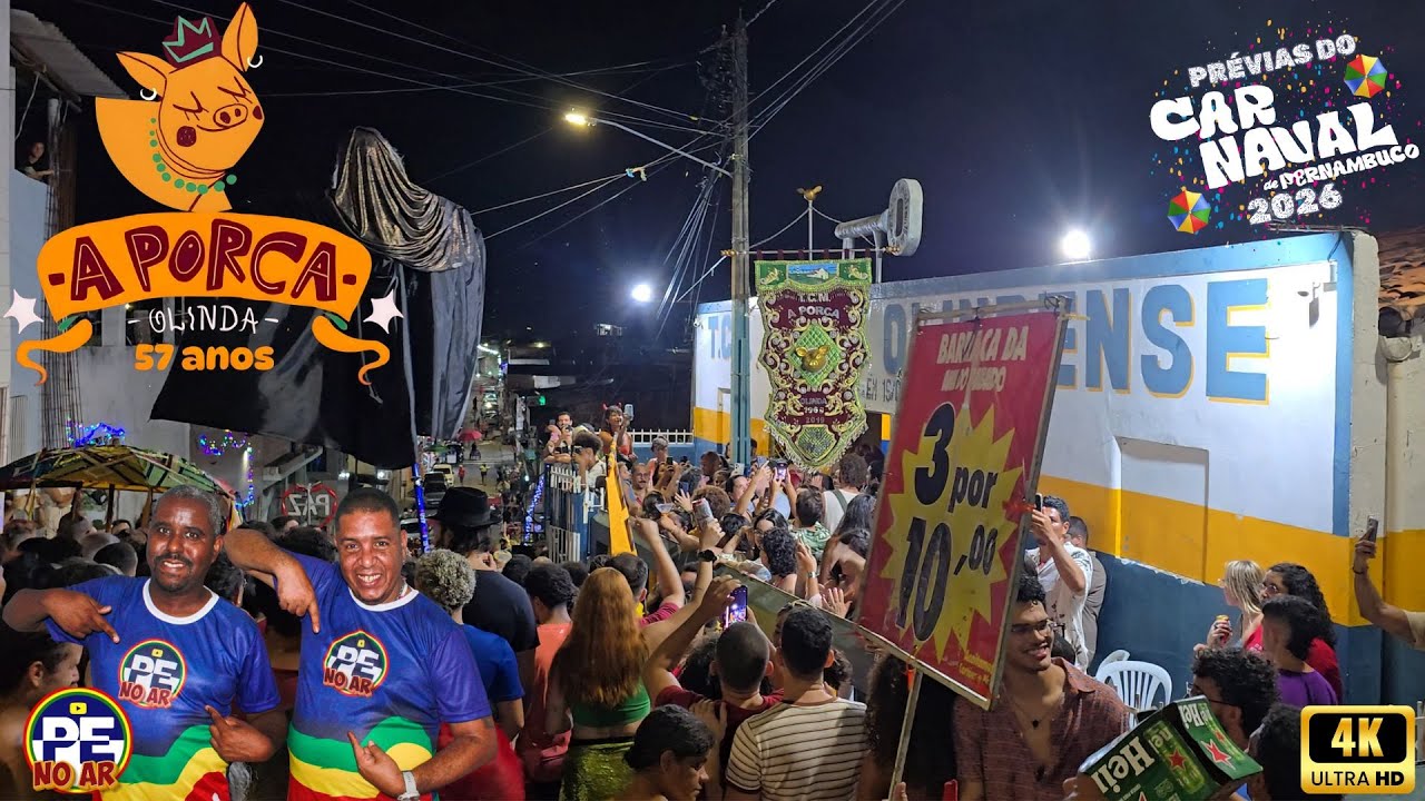 [PRÉVIAS 2026] NO GUADALUPE A TCM A PORCA FEZ A FESTA COM MUITO FREVO RASGADO  03/01/2026