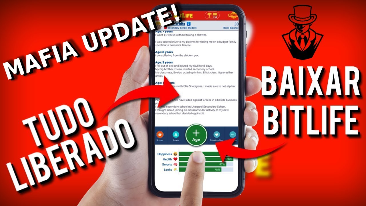BITLIFE com TUDO LIBERADO de GRAÇA (MAFIA UPDATE)