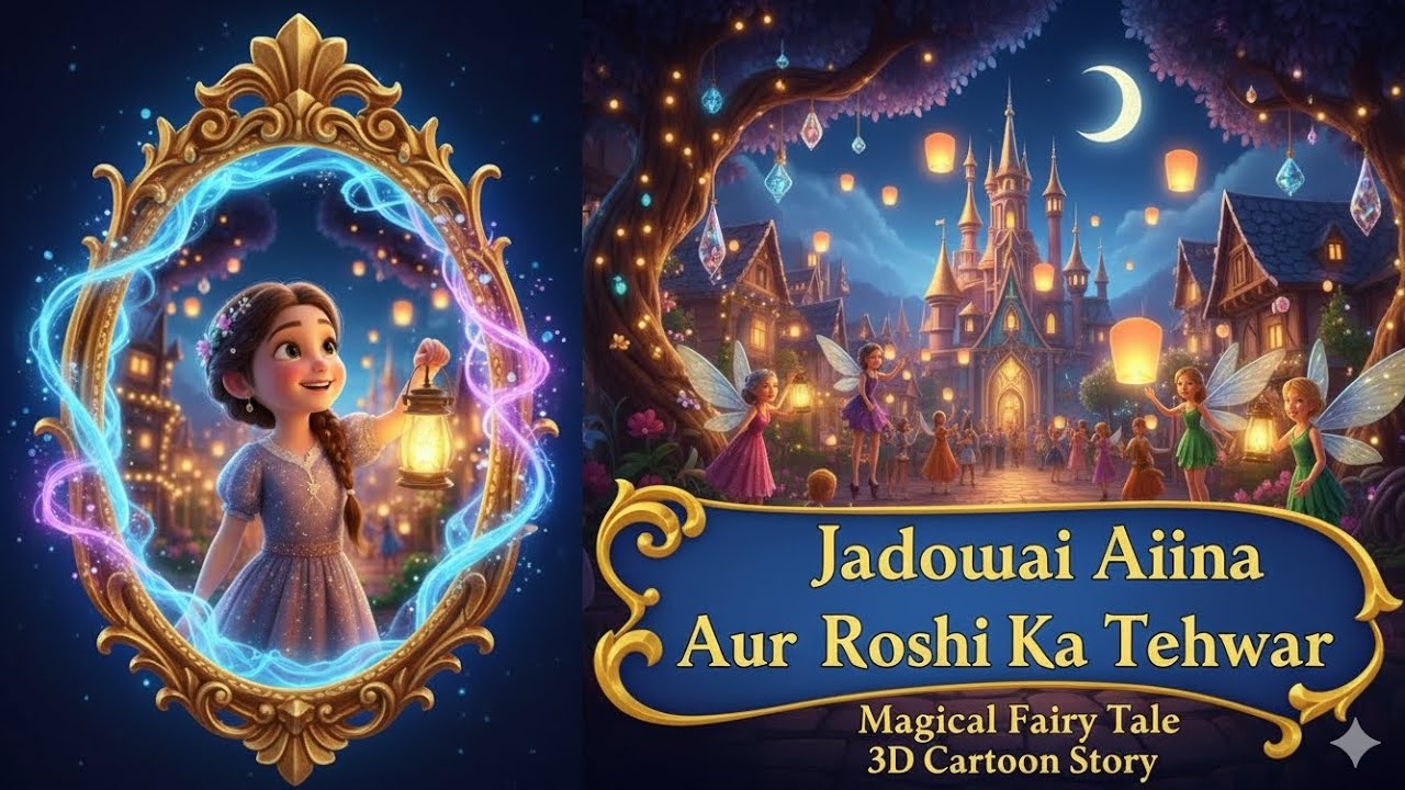 Jadooai Aaina Aur Roshni Ka Tehwar | Magical Fairy Tale | 3D Cartoon ...