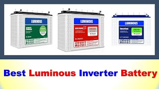 5 Best Luminous Inverter Battery 2021 In India Luminous Battry