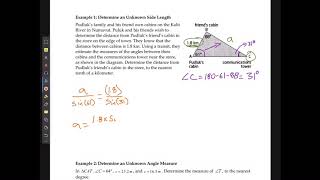 M20-1 Sine Law Part 1