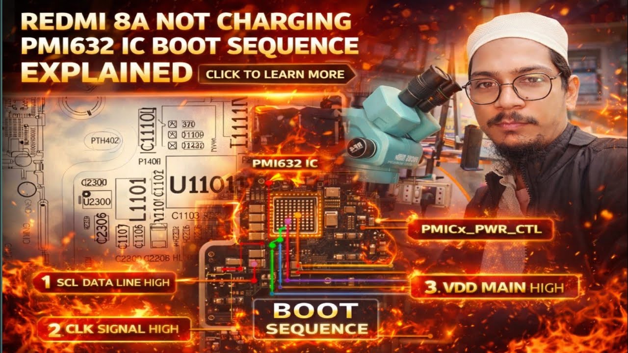  REDMI 8A Charging Problem 💯FIX | PMI632IC BOOT SEQUENCE COMPLETE SOLUTION 😱💥