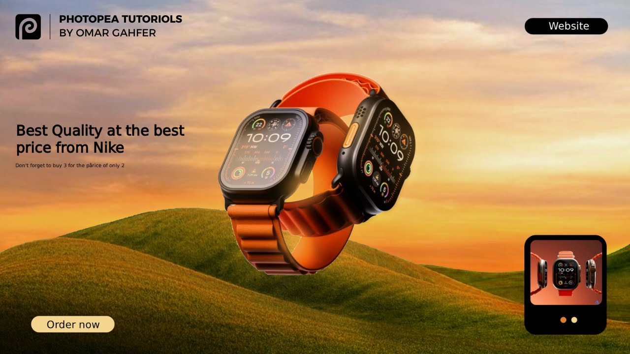 بديل فوتوشوب المجاني | التصميم على موقع فوتوبيا بشكل احترافي | Design on Photopea