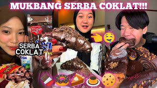 KOMPILASI VIDEO MUKBANG MAKAN MAKANAN MANIS LAGI PART 7 || EDISI MUKBANG SERBA COKLAT 🍫🍩🥧🍮🍪 