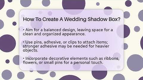 How To Create A Wedding Shadow Box? - The Memorabilia Zone