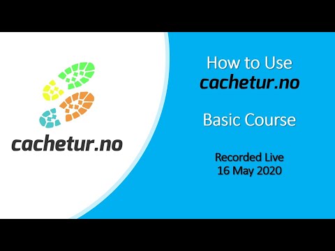 How to Use Cachetur - Basic Course (recorded 16 May 2020)