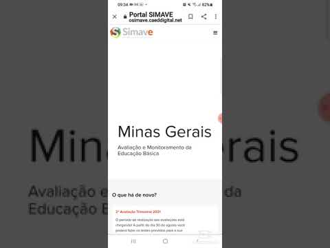 TUTORIAL DE ACESSO À SEGUNDA AVALIAÇÃO TRIMESTRAL PELO SITE DO SIMAVE.