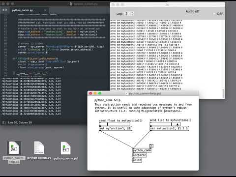 Communicating  pure data and Python 3.x