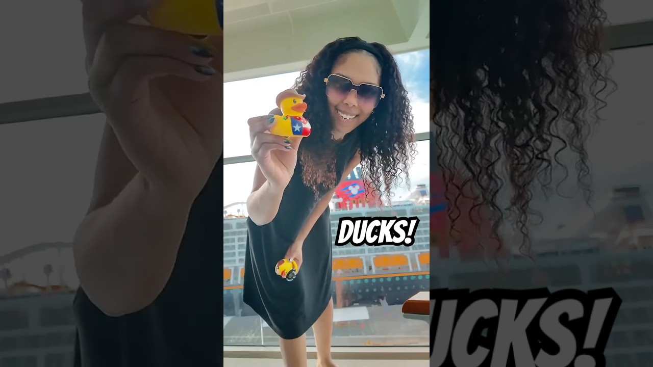 Hiding DUCKS around our cruise ship #cruiseship #cruisevlog #royalcaribbean #wonderoftheseas #shorts