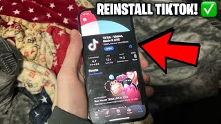 How to get TikTok back after ban if you deleted the app! Reinstall TikTok FOR FREE ✅
