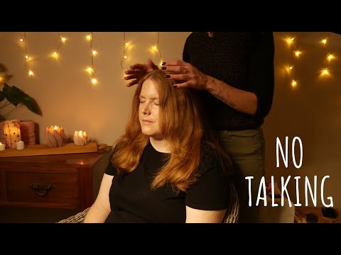 Delicate hair play and brush with Tania - No talking - ASMR