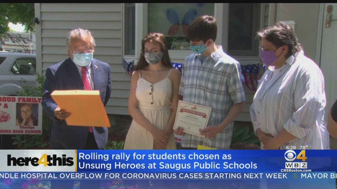 Saugus Schools Celebrates 'Unsung Heroes' With Rolling Rally