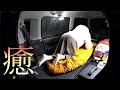 【車中泊女子】軽自動車で一人極厚ハンバーグを作る車中泊【新型ハスラー】