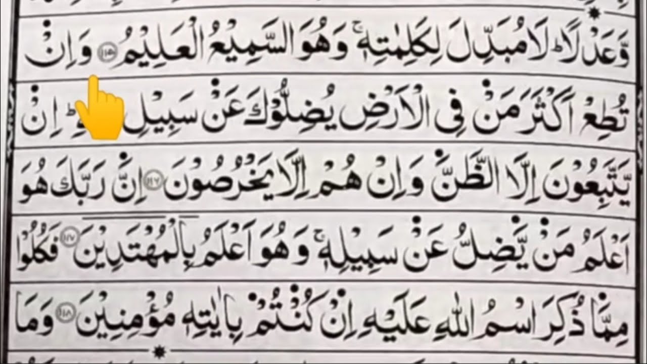 Surat Inam Surah Inam Ayat 116-121 || Surat Al Inam Ayat 111-115. || Surah Inam Ki ...