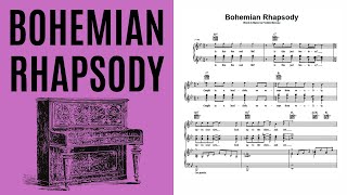 Queen, Bohemian Rhapsody, Piano [with score] @DanDrizlikh