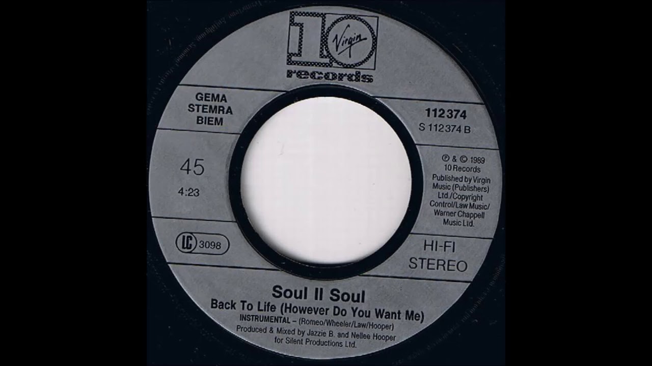 soul ii soul back to life  (instrumental)