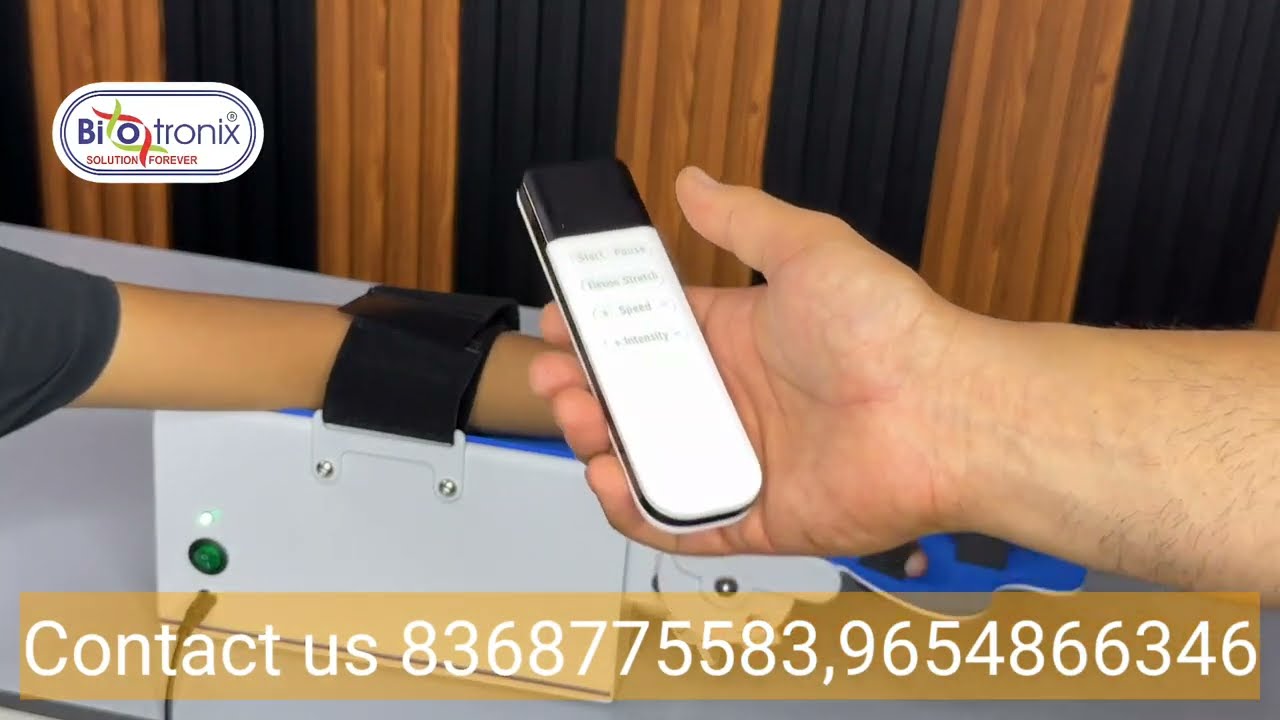Wrist CPM Machine Biotronix Electrical Passive Motion Device for Physiotherapy and Rehabilitation