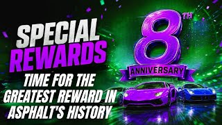 Asphalt 9 Legends Unite 8th Anniversary Special Rewards Gifts 7th Aug Rimac Nevera Epic Key