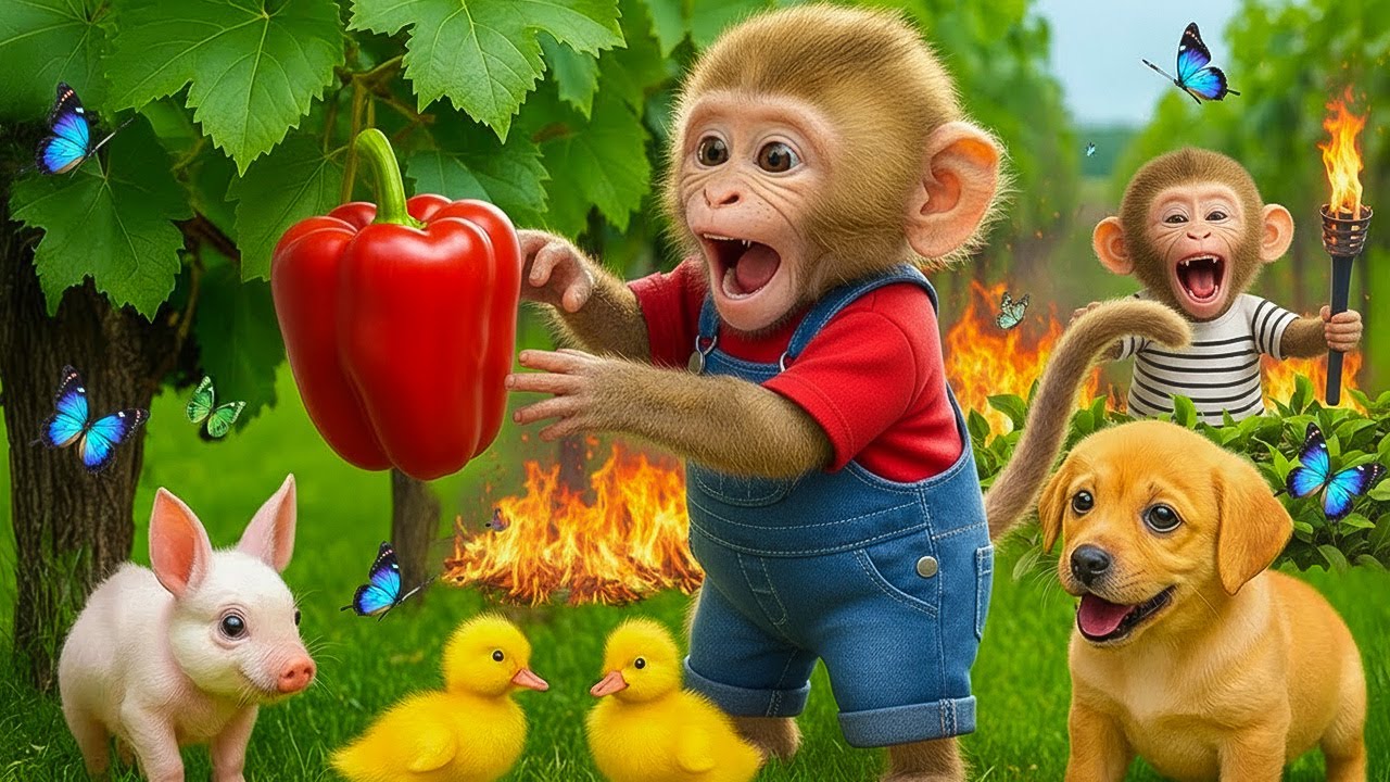 🌾🐒 CocoMonkey & NanaMonkey’s Amazing Farm Adventure 🐶🦆🔥