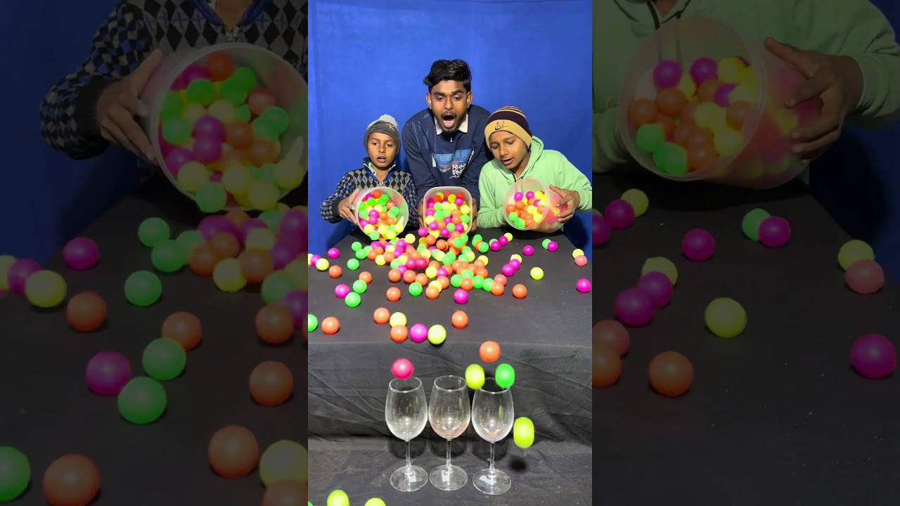 Amazing multicolour boll scrolling funny challenge video ✅ 