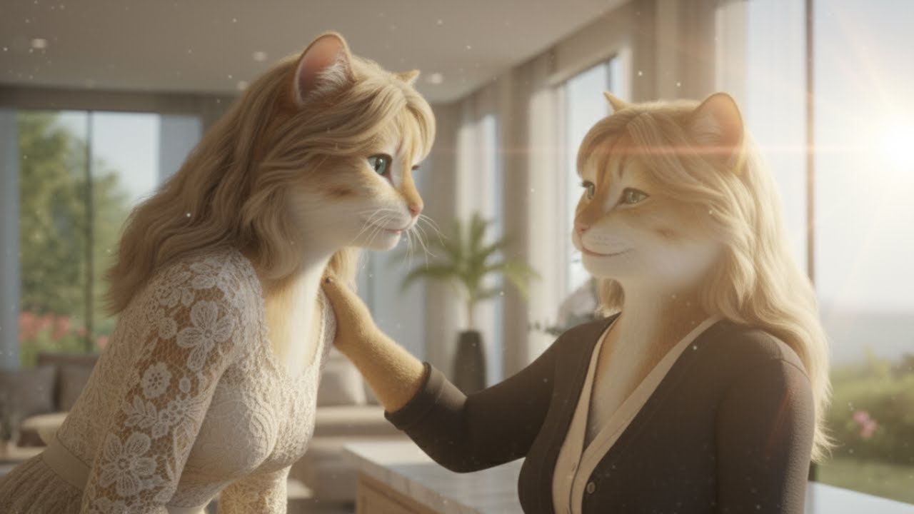 The Golden Cat Family and Their Maid | A Heartwarming Emotional Story About Love and Life