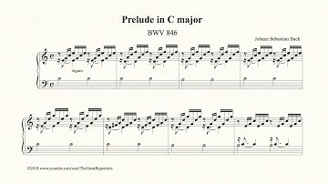 Bach, Prelude in C major, BWV 846