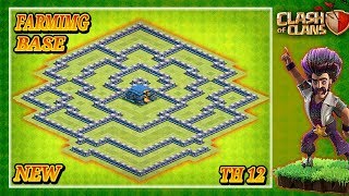New Best Farming Base Town Hall 12 Th12 2019 - Hybrid Farming Base Clash Of Clans