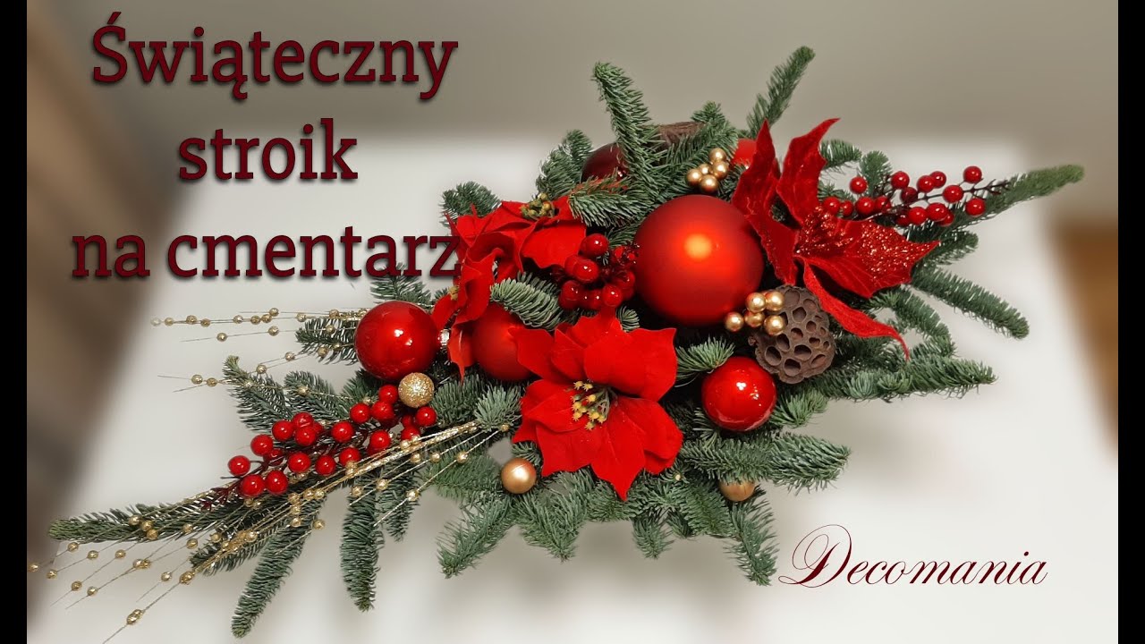 Венок на кладбище// Рождество// Рождественские украшения