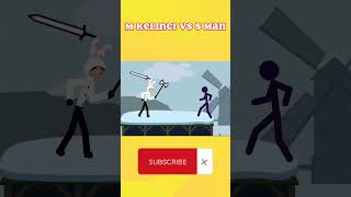 Black stick man vs Human rabbit #shorts #animation #drawingcartoons2
