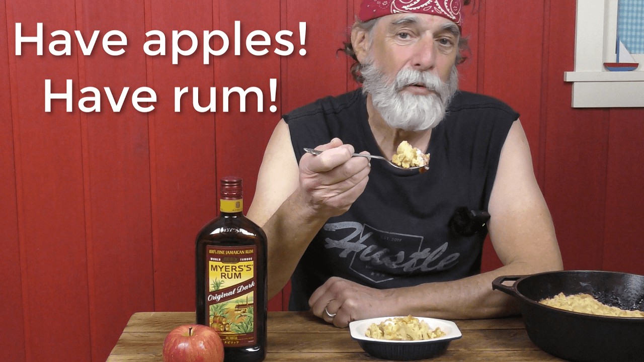 Hot Buttered Rum Apple Cobbler (a Kuma's Kitchen Recipe) - The Fixed Version