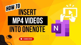How to Insert MP4 Video with Thumbnail in Microsoft OneNote - MS OneNote Step by Step Tutorial