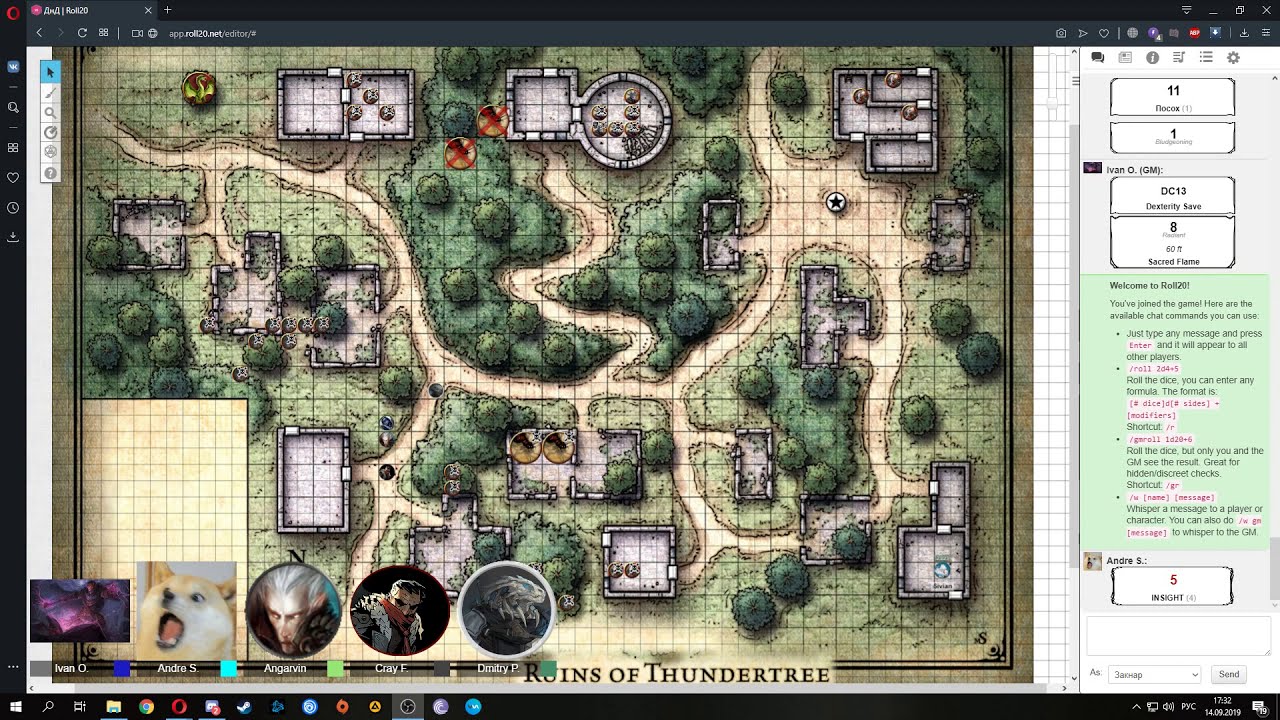 Карта флана днд на русском