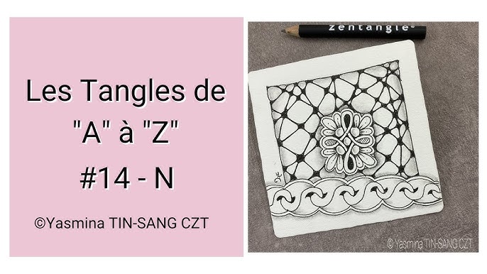 TUTO ZENTANGLE} LES LETTRES DE A À Z - LETTRE O 