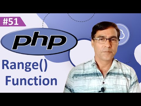 PHP range() function | PHP tutorial for beginners lesson - 51