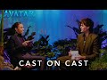 Avatar the way of water  cast on cast  bailey bass and jamie flatters