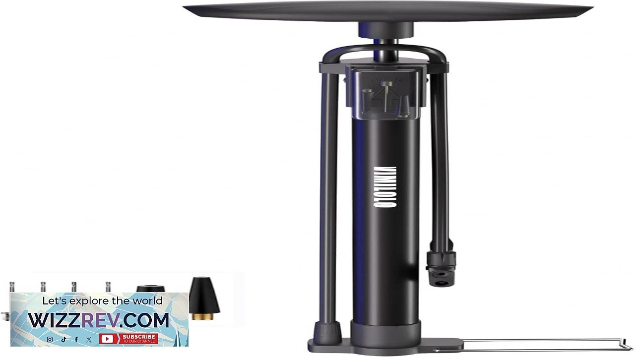 VIMILOLO Bicycle Pump Bike Floor Pump with Gauge Inflator for Presta