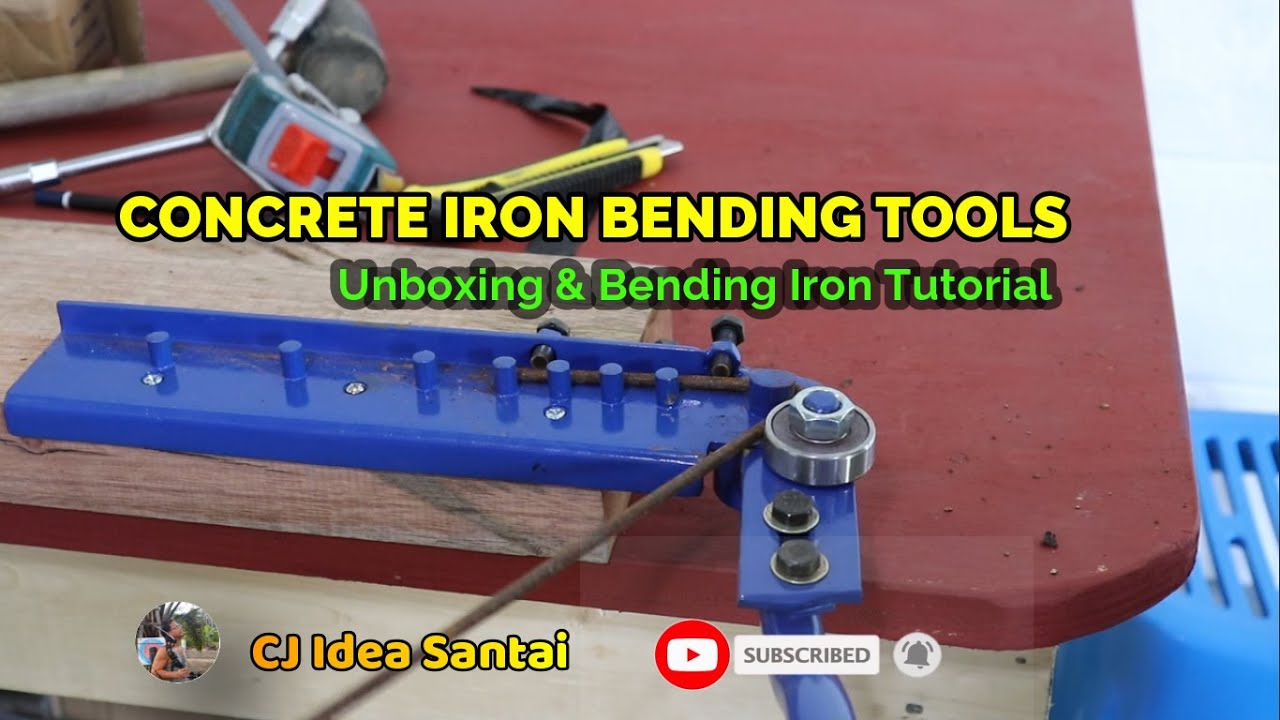 Concrete Iron Bending Tools Unboxing tools and Bending Iron Tutorial