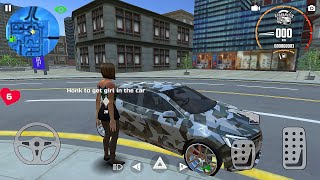 Renault Clio Driving Simulator - Askeri Desenli Araba Sürme - Android Gameplay screenshot 2