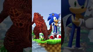 Thermo Godzilla vs Round 16 Sonic Forms | #shorts #cypherteams #sonicthehedgehog #godzilla