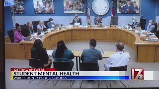 Wake County School Board discusses mental health improvement plan