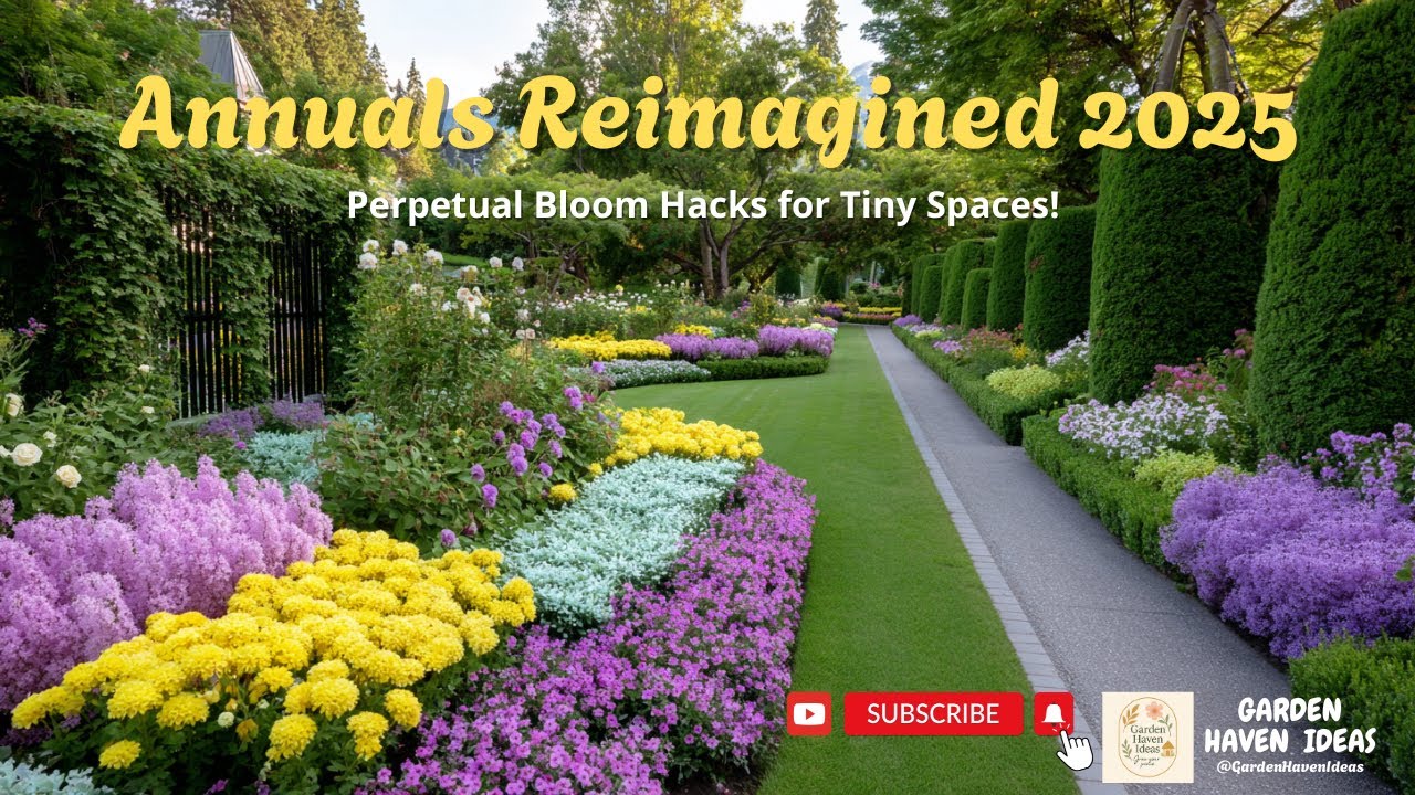 🌼 Annuals Reimagined 2025 🌿 | Perpetual Bloom Hacks for Tiny Spaces! 🏡✨