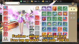 Cultivating True Love MMO Private server - free top up 648¥ - 32k jade - VIP30 - Yuan card