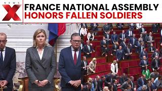 France Assembly Observes Silence For Soldiers Killed In Lebanon Ambush