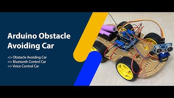 DIY - Arduino Obstacle Avoiding Car along with obstacle avoiding + voice control + Bluetooth control