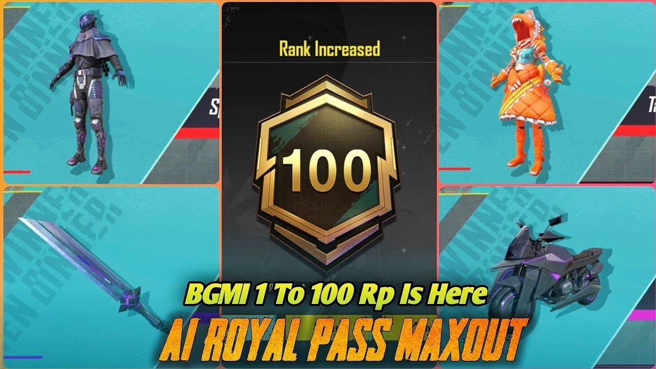 BGMI New Royal Pass A1 Maxout | A1 BGMI RP Maxout | 7500 UC Royal Pass ...