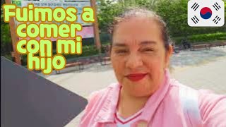 COMIDA COREANA con Mi HIJO y su AMIGO/ CARNE de PATO/ PARQUE en Mi CIUDAD